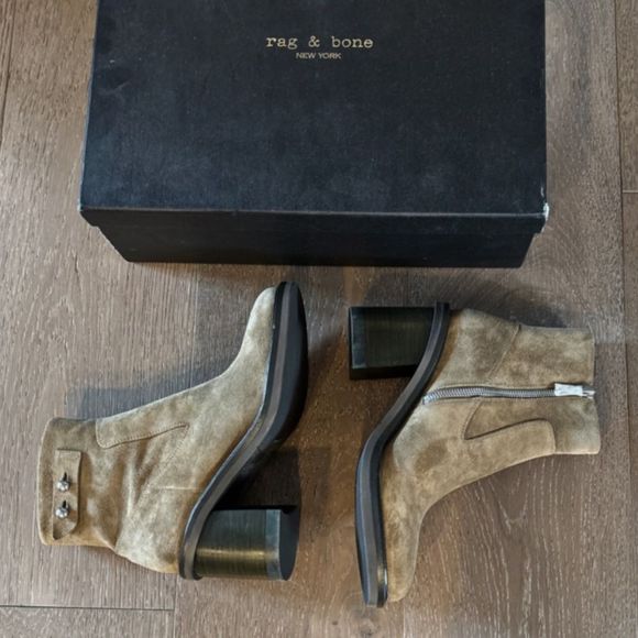 Rag & Bone Soren Boot in Olive Suede - Picture 13 of 16